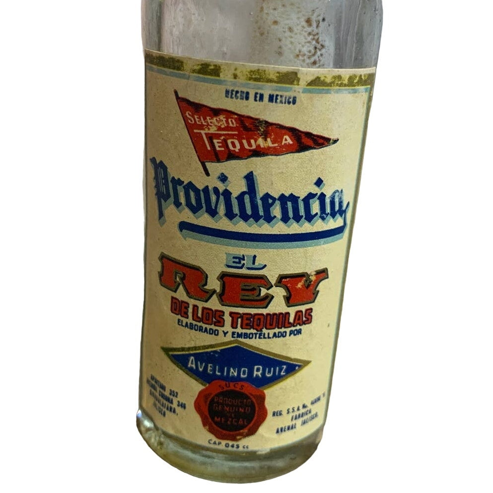 Vintage Providencia El Ray Tequila Empty Unopened Single Serve Beverage Bottle
