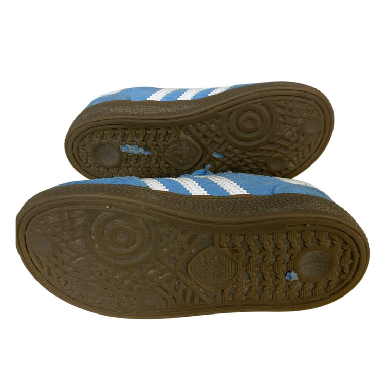 2 Pairs Adidas Boys Size 10 Blue Tan Pharrell Williams Ortholite Sneaker Shoes