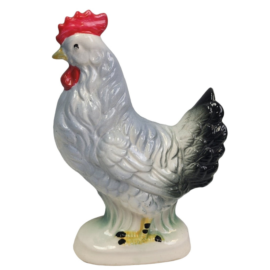 Vintage Collectible Ceramic 7.5" Tall Chicken Hen Animal Bird Figurine