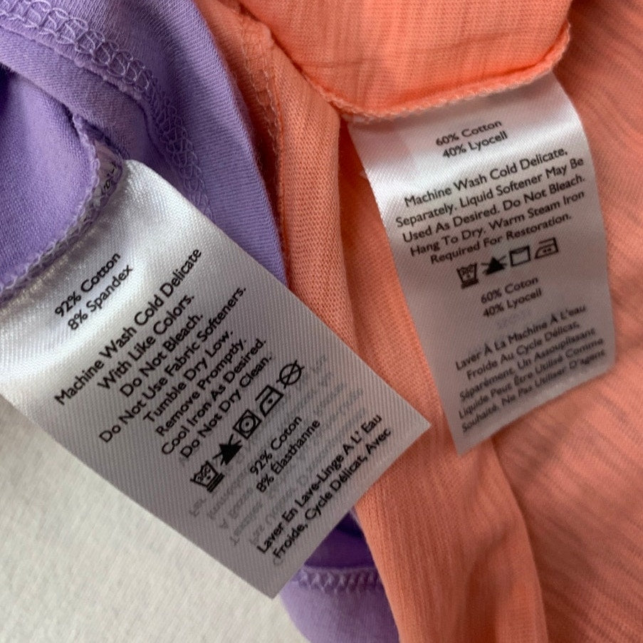 Lot of 2 New Eddie Bauer Womens XL Gatecheck Pocket Sleeveless Tempo Tank Tops