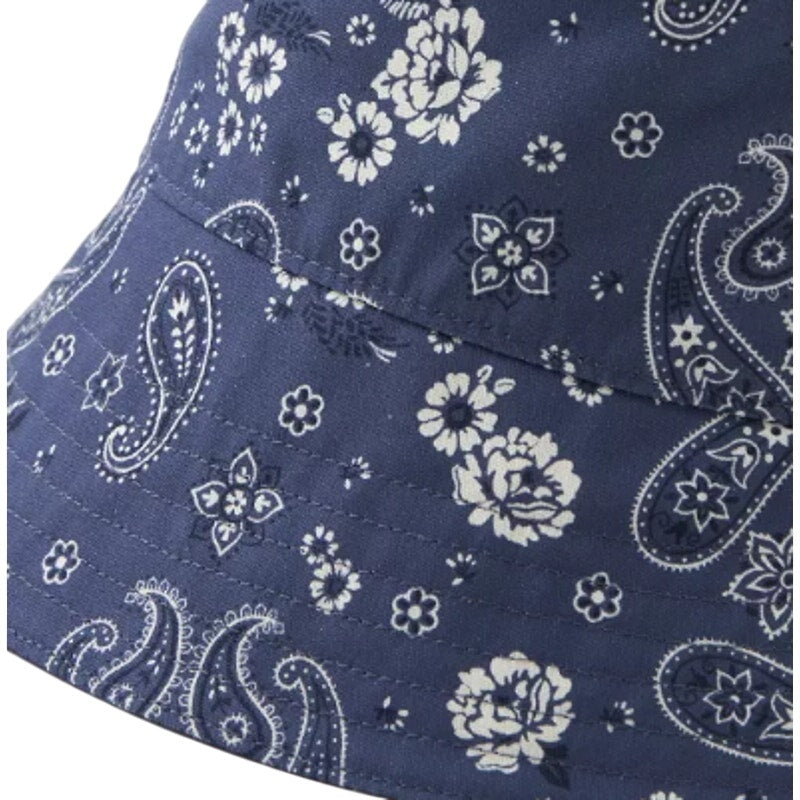 New Aerie Blue Bandana Paisley One Size 100% Cotton Canvas Bucket Hat