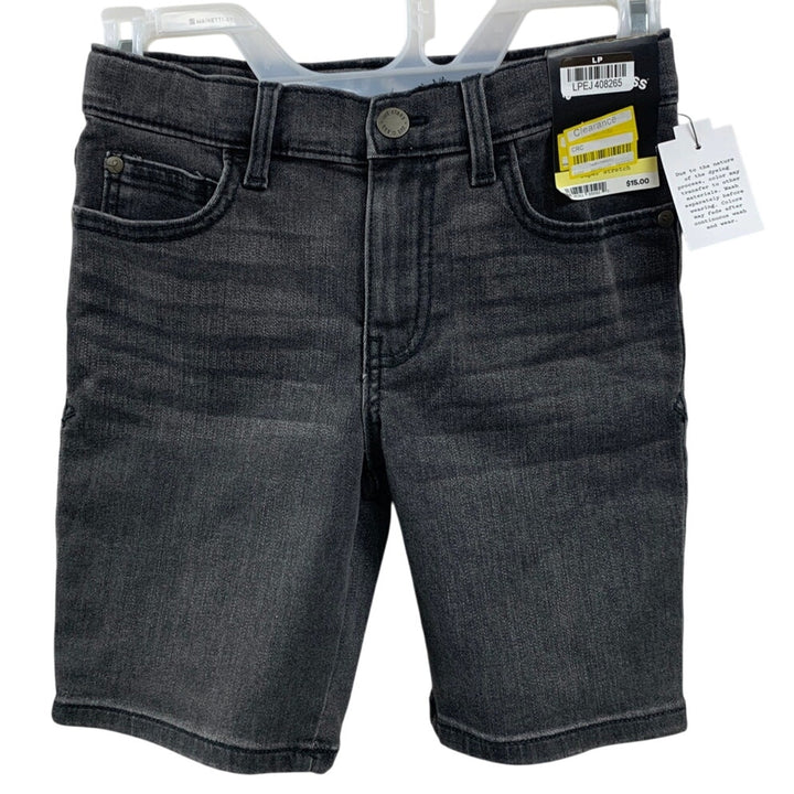 NWT New Art Class Kids XL (14) Adjustable Waist Denim Black Jean Shorts