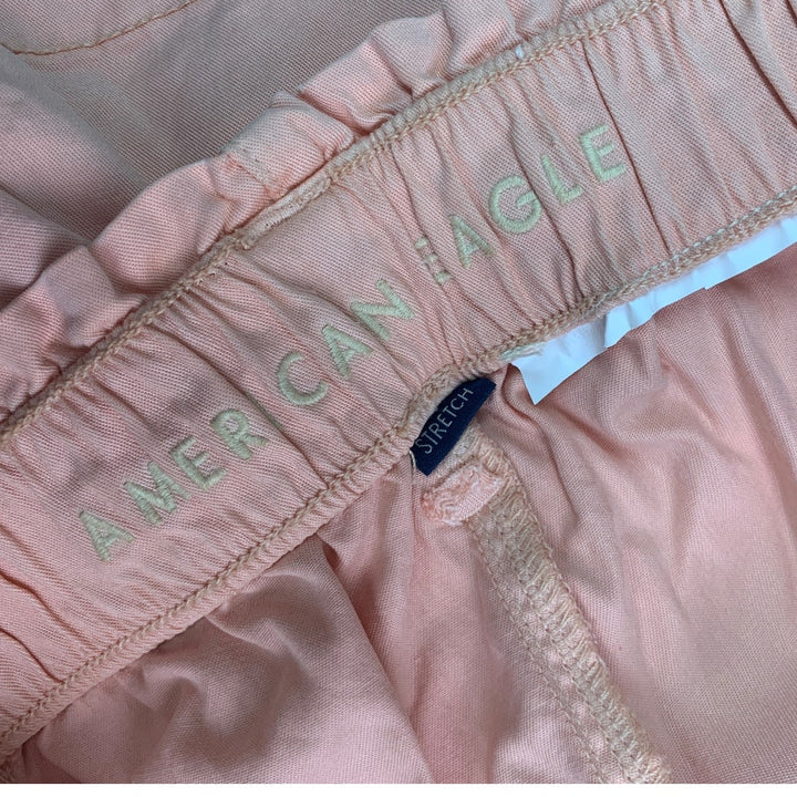 New American Eagle Womens XL Peach Elastic Waist Shorts w Front Pockets