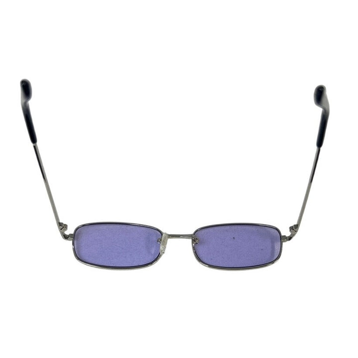 Sojos Mens Silver Frame Retro Oval Light Blue UV400 VIntage Style Sunglasses
