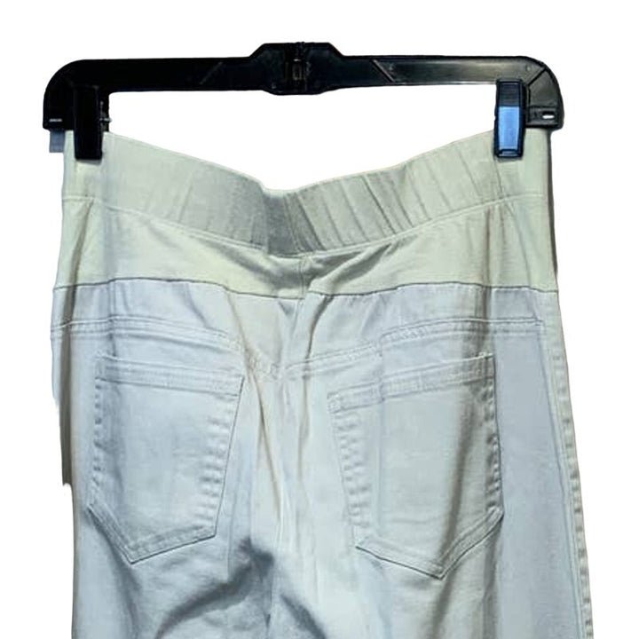 Motherhood Maternity Small Stretch Cotton Blend Long Elastic Waist Khaki Pants