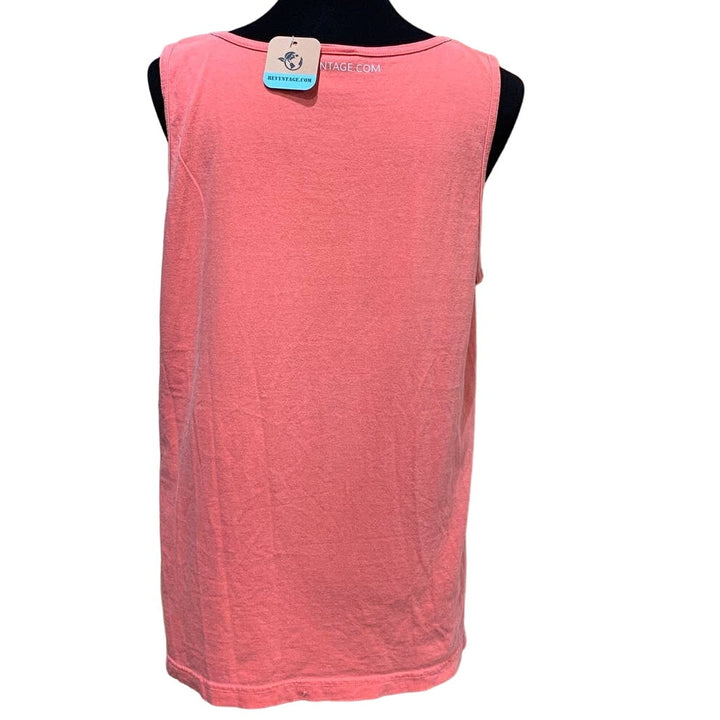 Hand Printed Upcycled Medium Saving the Planet is My Superpower Cotton Tank Top