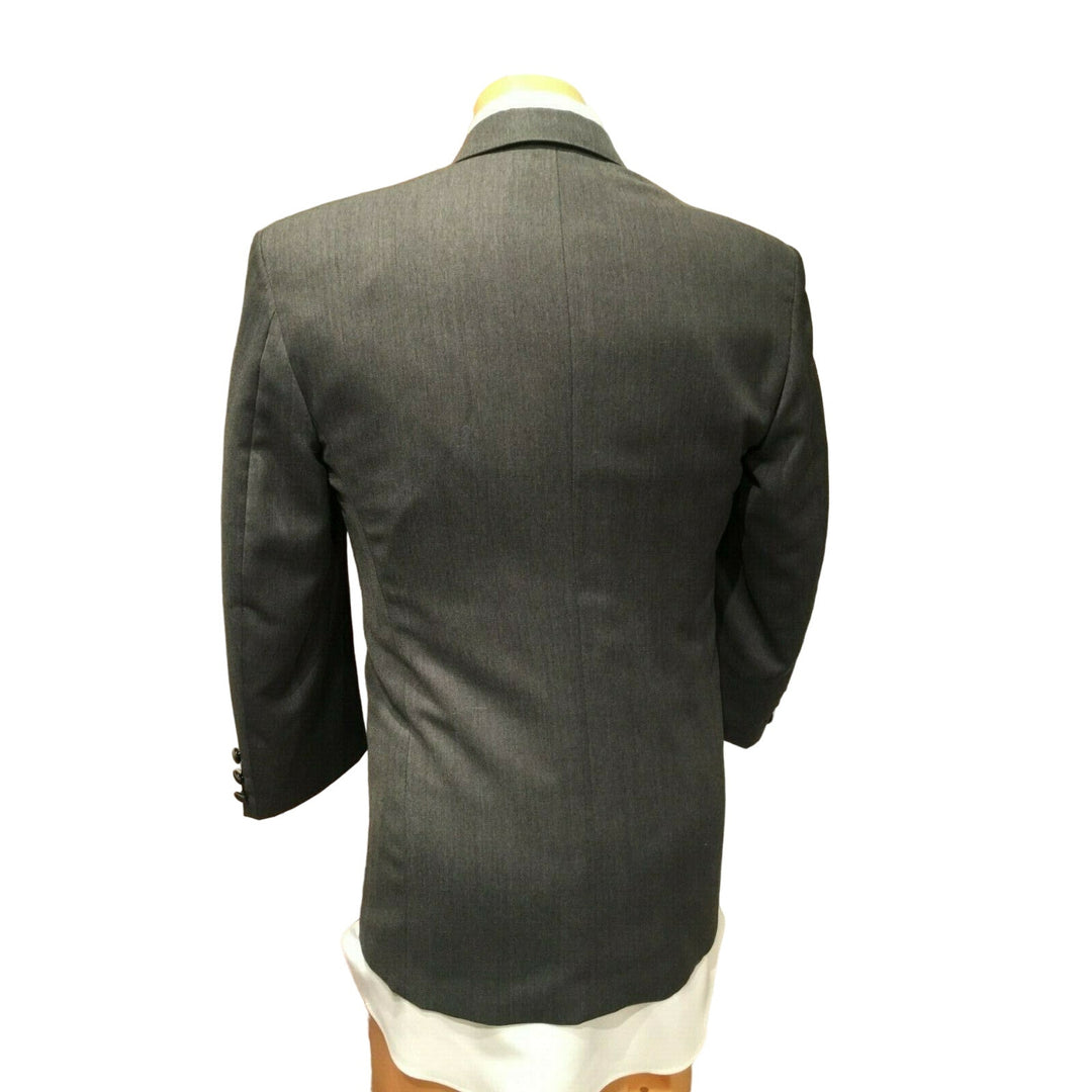Chaps Ralph Lauren 42L GRAY Pointy Lapel Mens Tuxedo Jacket Wedding Prom Costume