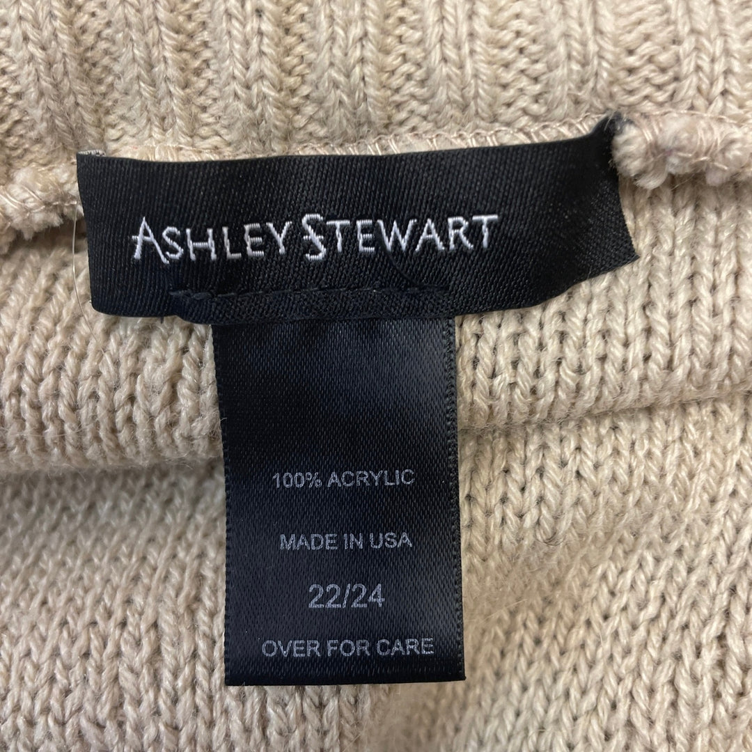 Ashley Stewart Womens Plus Size 22/24 Acrylic Short Sleeve Shrug Sweater