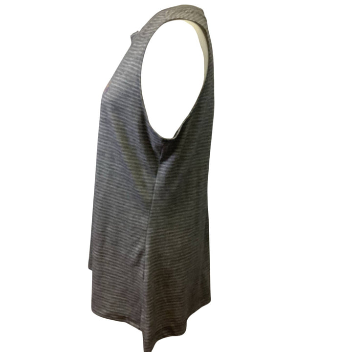 Hand Printed Upcycled Womens Large Equality Rainbow Pride Sleeveless Tank Top