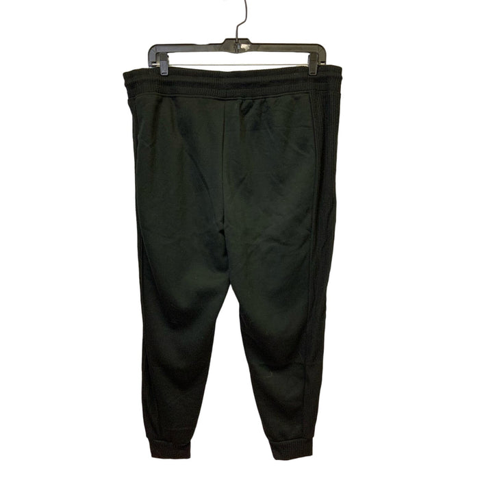 New Bebe Sport 3X Ribbed Side Inserts Cotton Blend Basic Black Jogger Pants