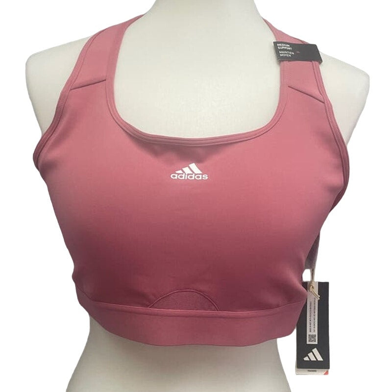 New Adidas Small A Cup Medium Support Removeable Pads Training Sports Bra