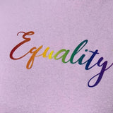 Handmade Upcycled XL LGBTQ Equality Rainbow Pride 3/4 Sleeve Mock Turtleneck Top