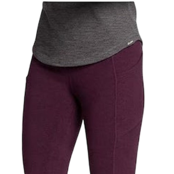 New Eddie Bauer Womens 3X Blackberry Purple Crossover Trail Adventure Leggings