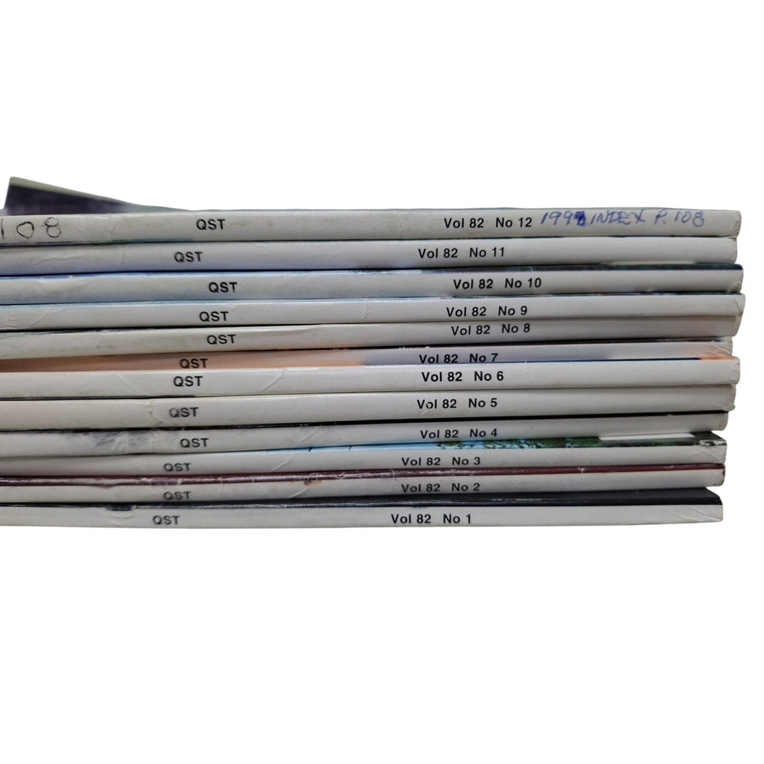 Vintage 1998 QST National Assn Amateur Radio Magazine FULL Year 12 Issues