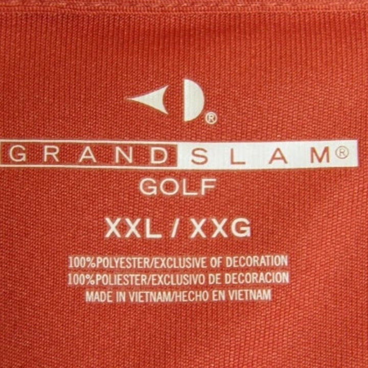 Grand Slam Golf Mens XXL Short Sleeve 100% Polyester Short Sleeve Polo Shirt