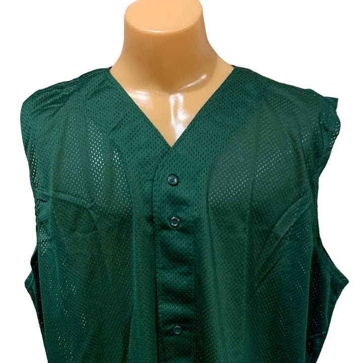 2 New Tag Team Uniform Adult Medium Button Down Baseball Mesh Jersey Tank Tops
