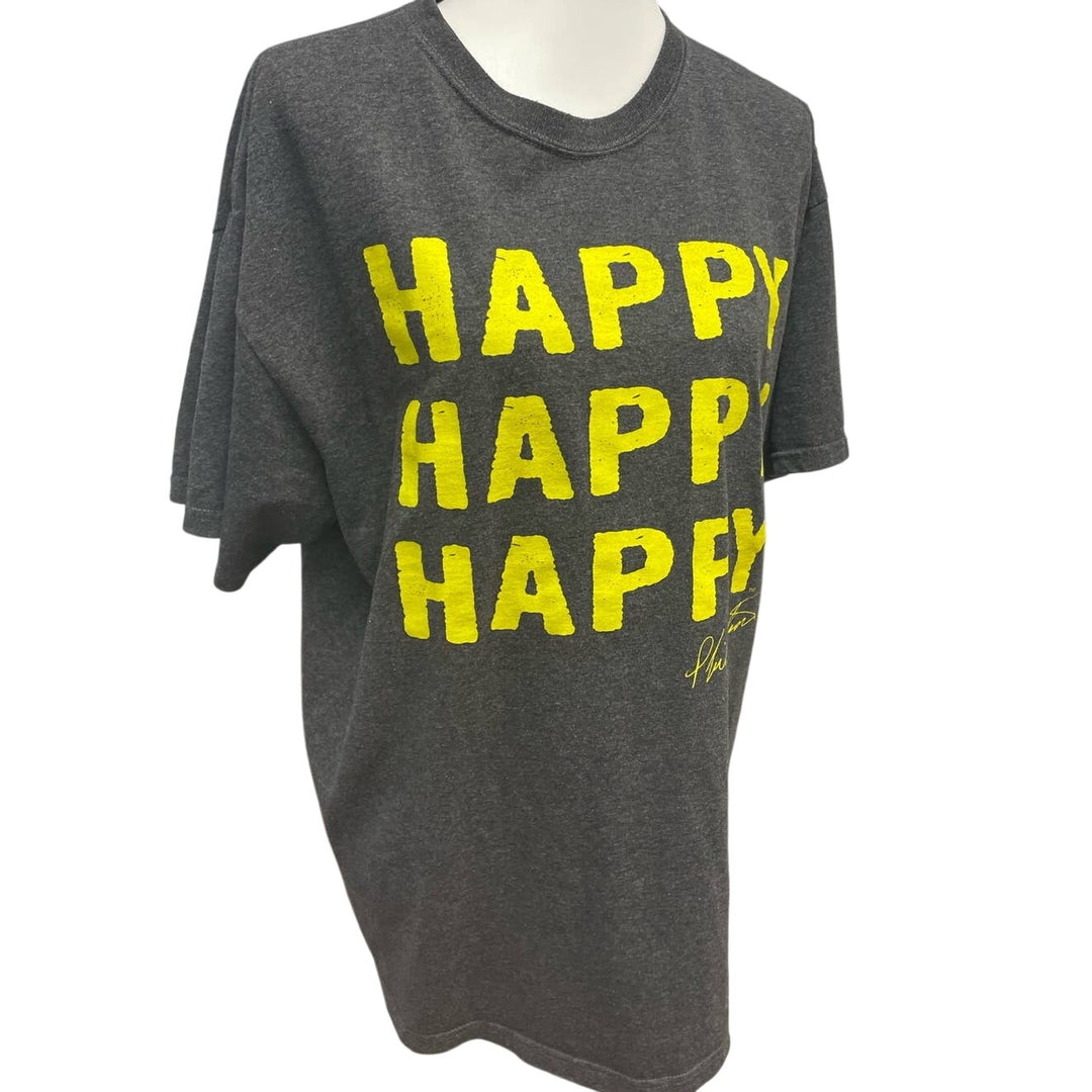 Duck Commander Mens XL Happy Happy Happy Phil Robertson Cotton Blend Tee Shirt