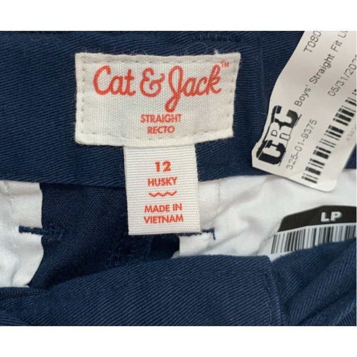 2 New Cat &amp; Jack Boys Large (10/12) Long Sleeve T Shirt Straight Huskey Pants