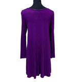 Hand Printed Upcycled Small Equality Rainbow Pride Long Sleeve Flowy Midi Dress