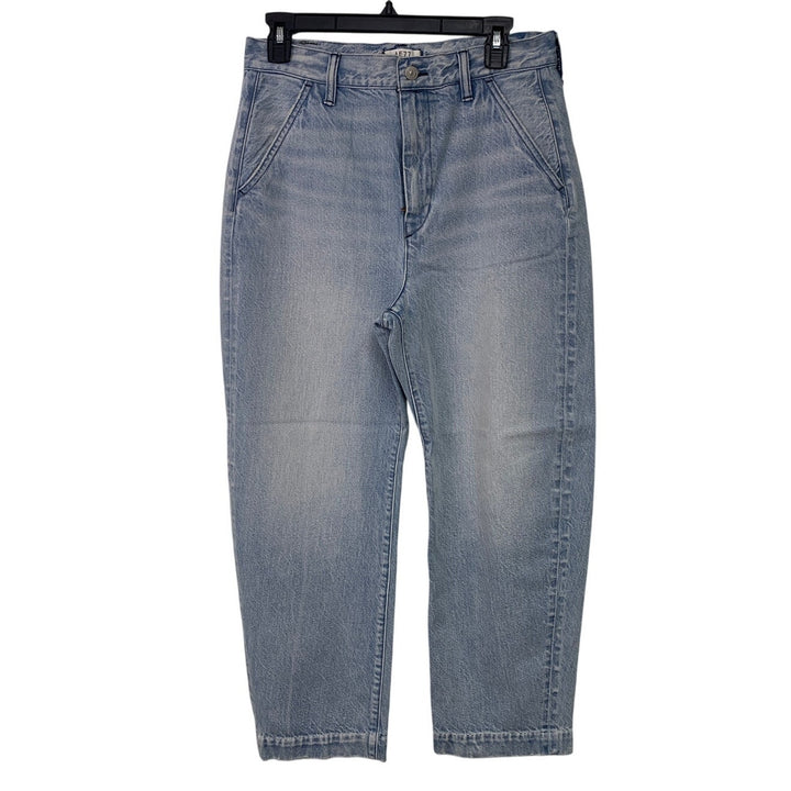New American Eagle AE77 Womens 27 100% Cotton Faded Denim Blue Mom Jeans