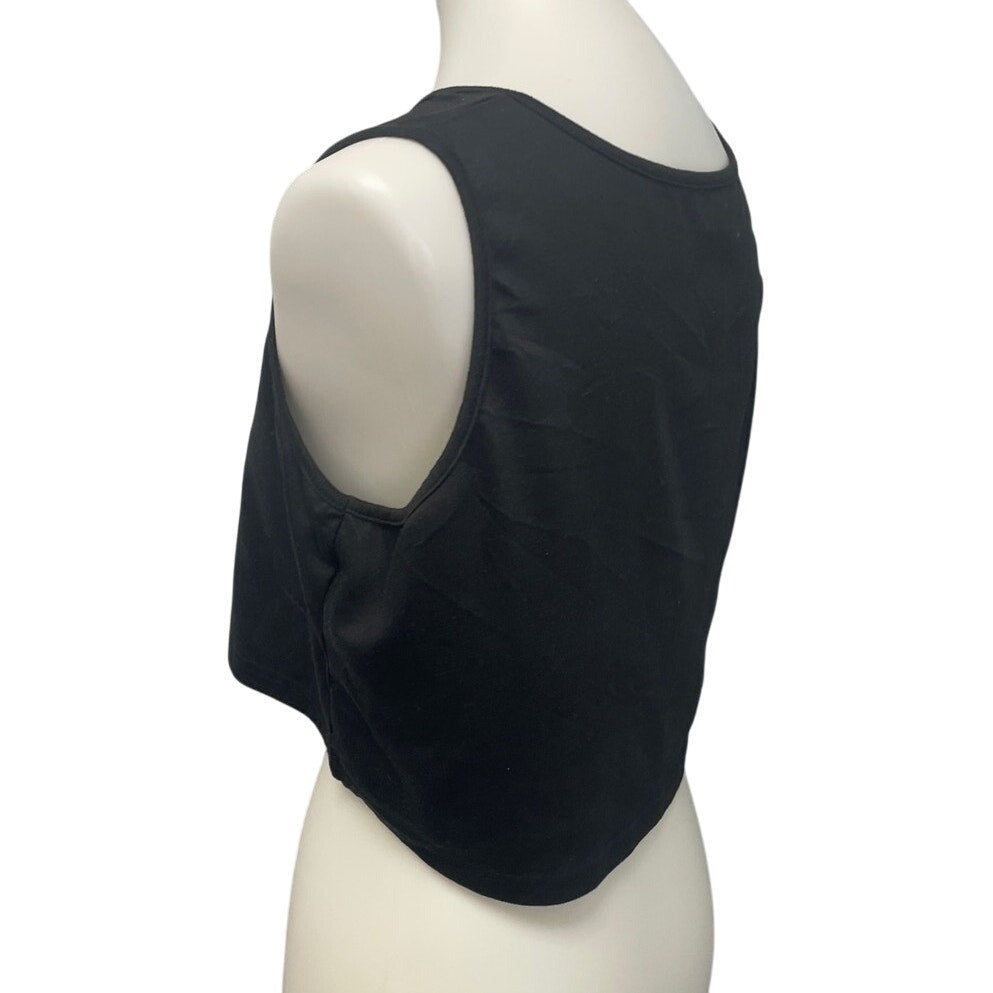 Lot of 3 Womens XL 100% Polyester Mushroom Sun Moon Cropped Tank Tops