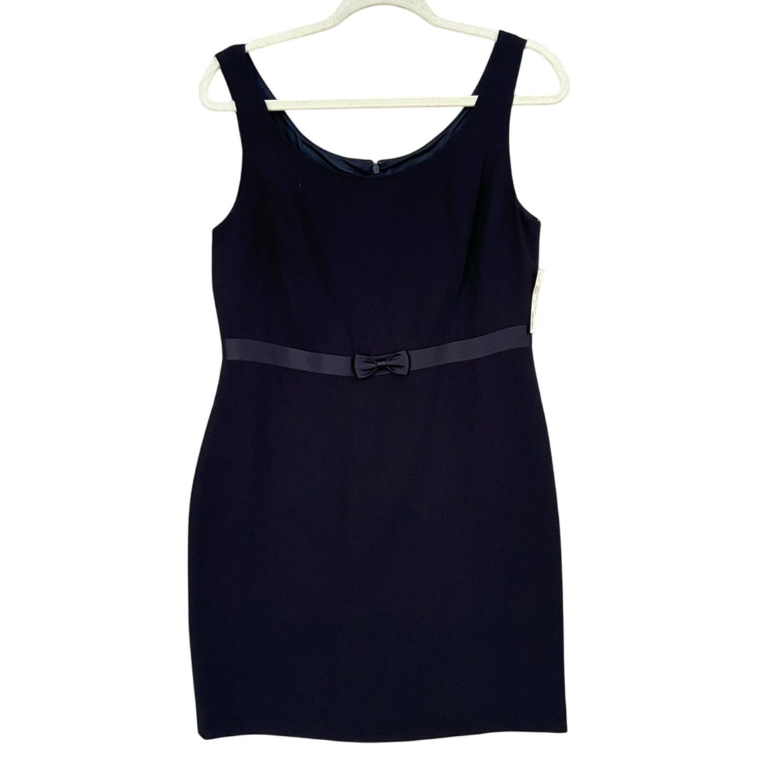 New Amanda Smith Womens Size 8 Black 100% Polyester LBD Sleeveless Sheath Dress