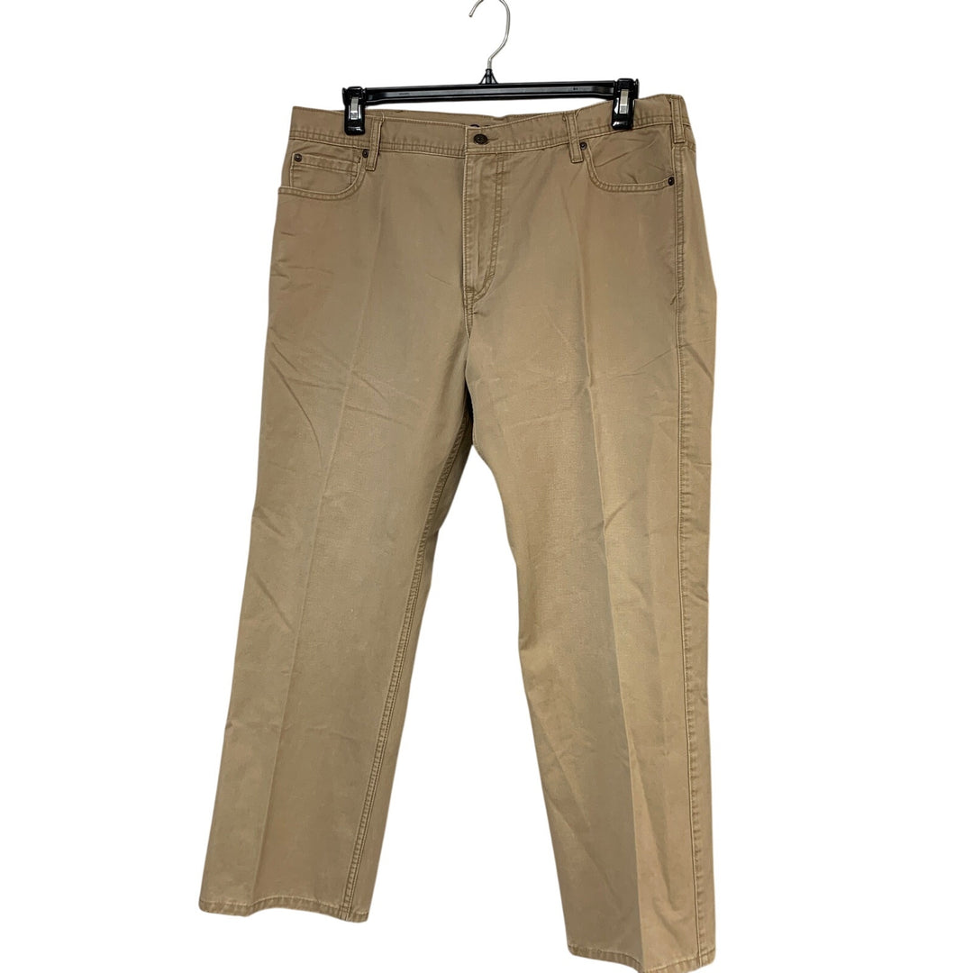 Lot of 2 Dockers Mens 38 X 30 D3 Gray Tan 100% Cotton Classic Fit Pants