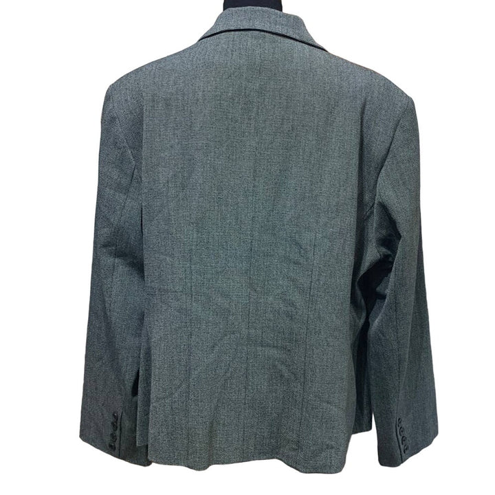 Rafaella Woman 18W Two Button Gray Polyester Blend Career Blazer Suit Jacket
