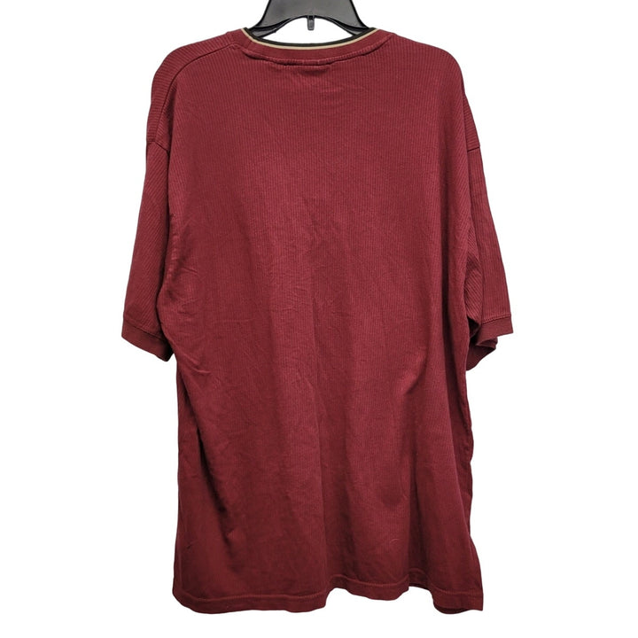 Faded Glory Mens XL 100% Cotton Short Sleeve Textured Crew Neck Tee Shirt