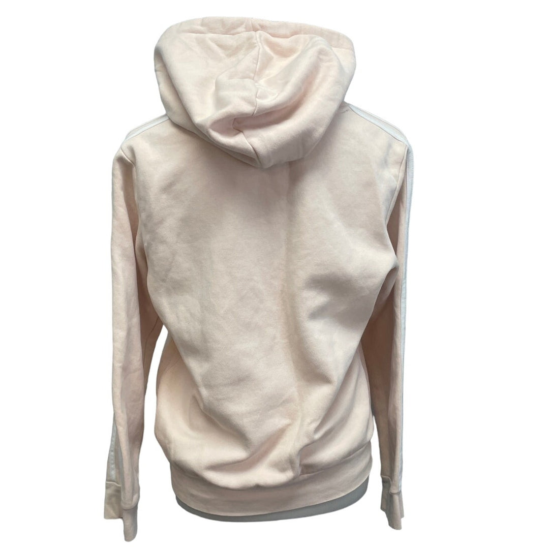 Adidas Womens Medium Light Pink PolyCotton Long Sleeve Sweatshirt Hoodie