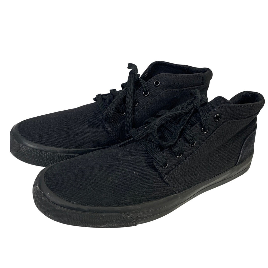 Shoes For Crews Mens Size 10.5 Black Sneakers Lace Up Slip Resistant Work Shoes