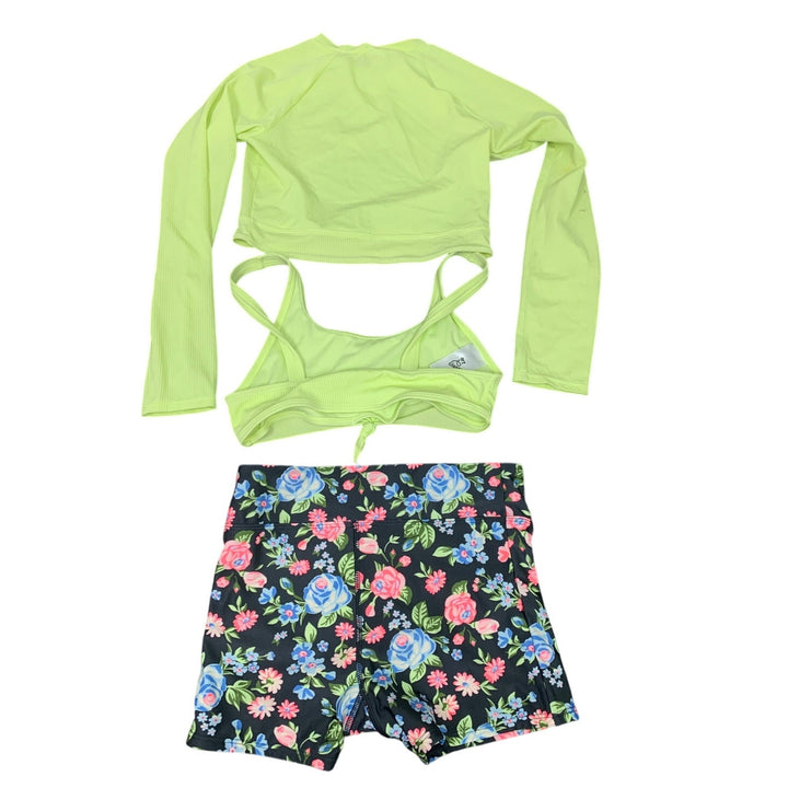 New Art Class Girls Large (10/12) Bikini w Swim Shirt 3PC Swimsuit Set