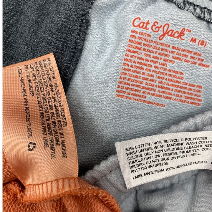 3 New Cat &amp; Jack Boys Medium Stretch Cotton Elastic Drawstring Waist Shorts