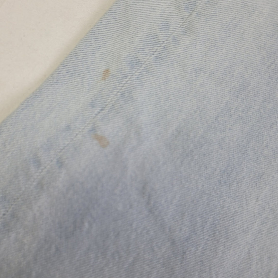 New American Eagle Size 2 Extra Long High Rise Straight Bleached Denim Jeans