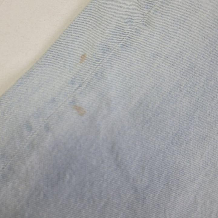 New American Eagle Size 2 Extra Long High Rise Straight Bleached Denim Jeans