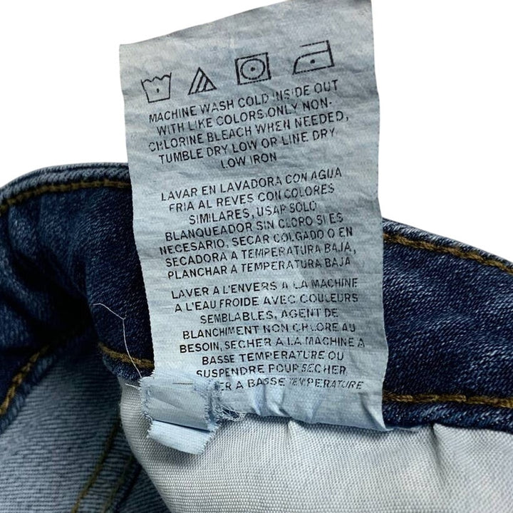 Lee Womens Size 14 Regular Fit Straight Leg Mid Rise Stretch Denim Blue Jeans