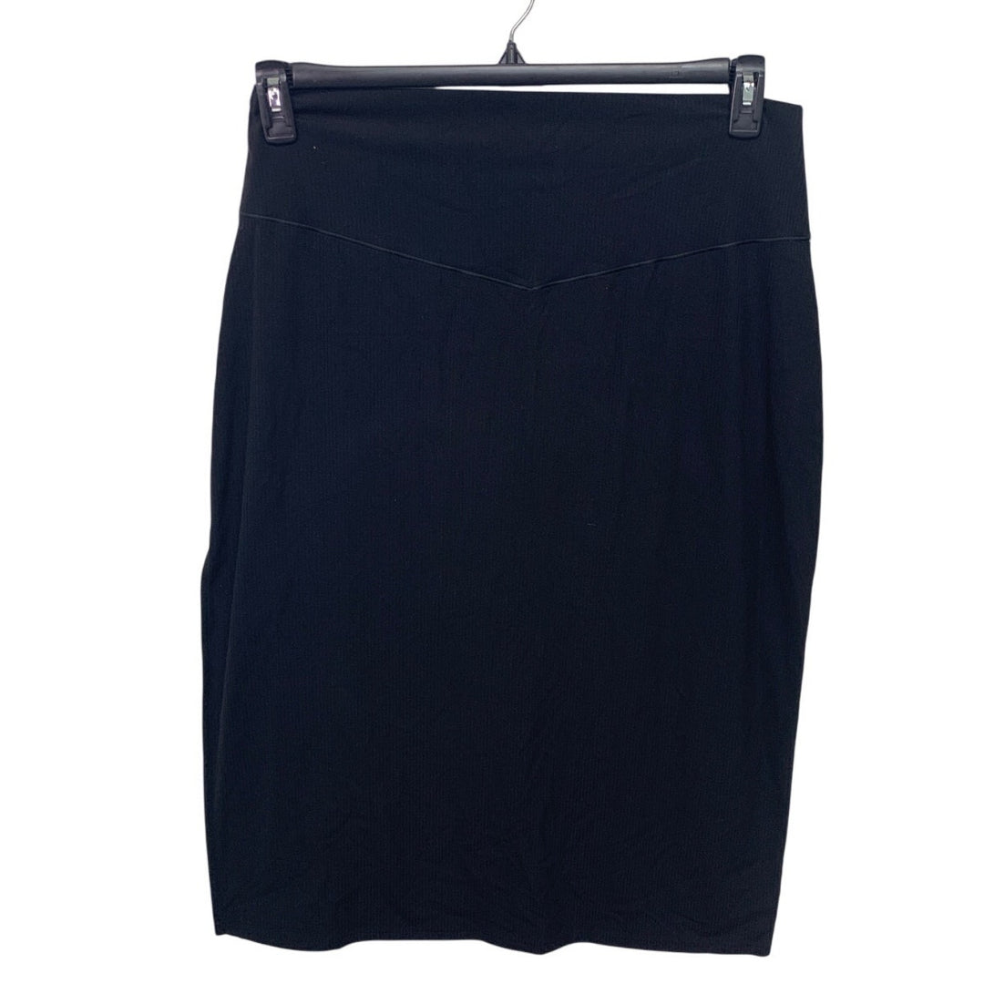 New OFFLINE By Aerie Womens Large Real Me XTRA Ribbed Midi Skirt w Side Slit