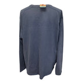 Hand Printed Upcycled Mens XXL Hydrangea Floral Long Sleeve Tee Shirt