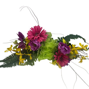 Pretty Spring Faux Flower Bouquet Wall Home Decor Above Doorway Floral Spray