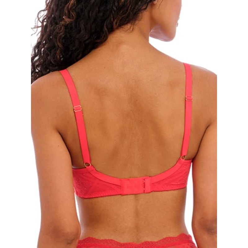 New Freya Womens Fatale 32DDD Chilli Red Lace Back Hook Underwire High Apex Bra