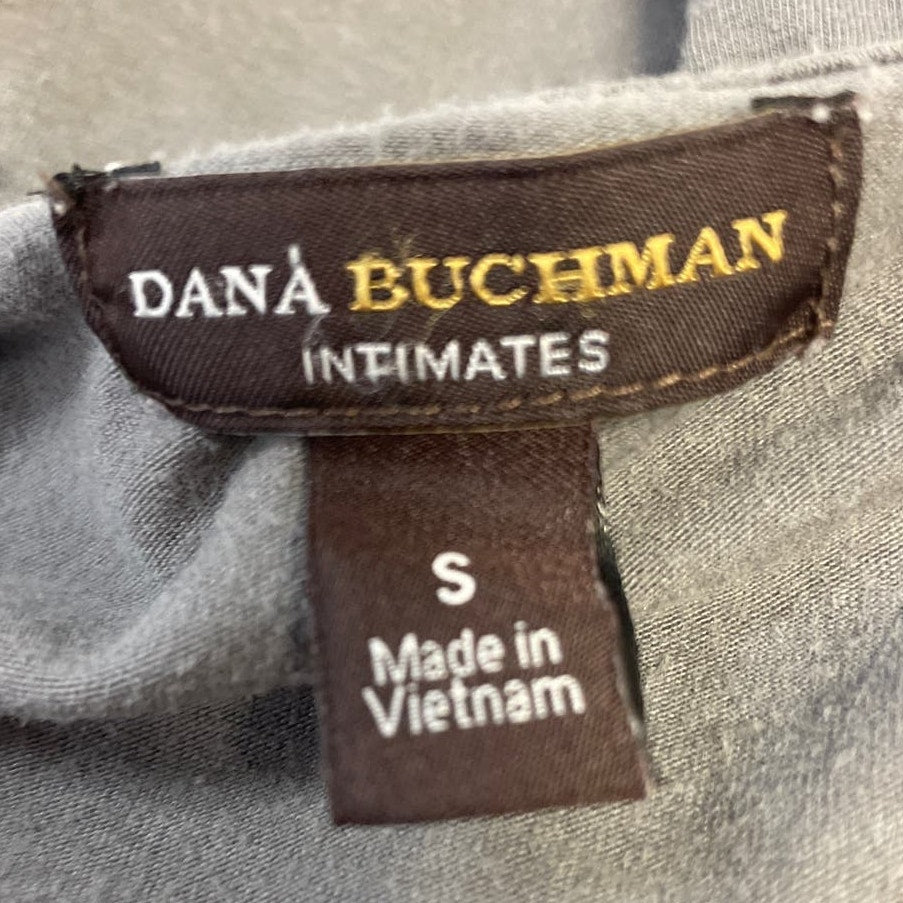 Dana Buchman Intimates Womens Small Modal Cotton Blend Long Sleeve V-Neck PJ Top