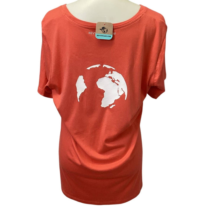 Handmade Upcycled XXL Saving the Planet is My Superpower Short Sleeve Tee