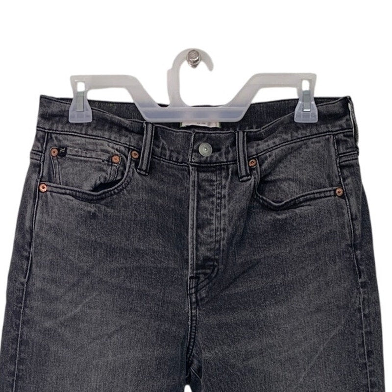 New American Eagle AE77 Womens Size 8 Cotton Blend Rugged Black Wash Denim Jeans