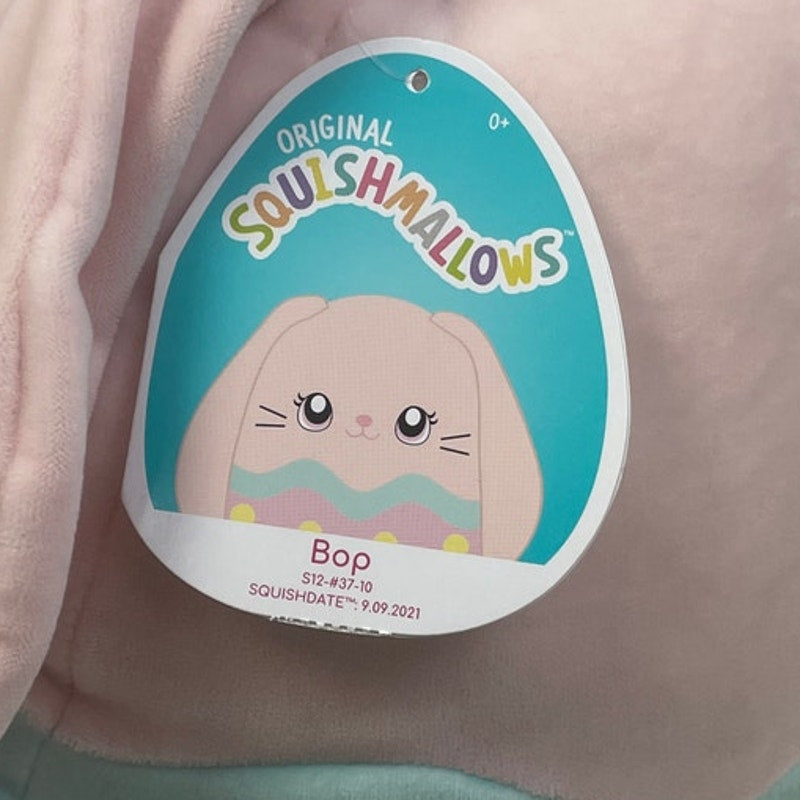 Original Squishmallows Bop the Pink Easter Bunny 12" Stuffed Animal Plush w Tag
