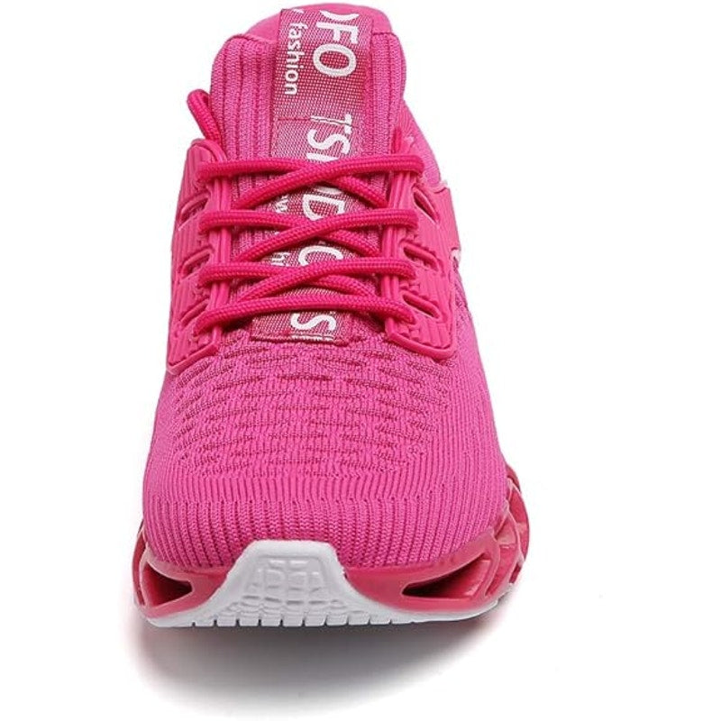 New Tsiodfo Womens Size 11 Hot Pink Lace Up Sport Running Walking Athletic Shoes