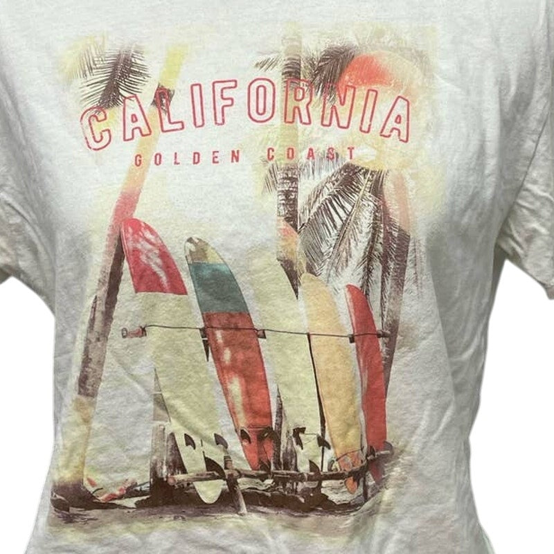 Grayson Threads Womens Medium California Golden Coast Cotton Short Sleeve Tee