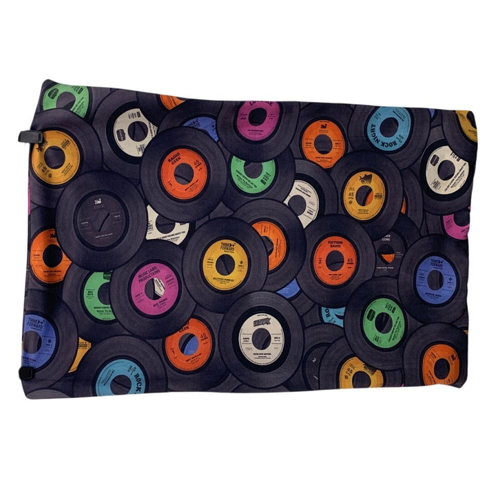 Vinyl 45 Record Polyester Zip Up 29" by 19" Super Soft Pillow Case Cover