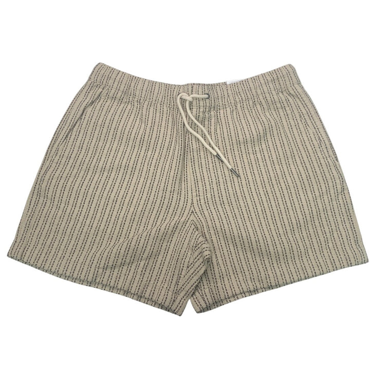 New American Eagle Mens Medium Dune Khaki Striped 5" Lived-In Trekker Shorts