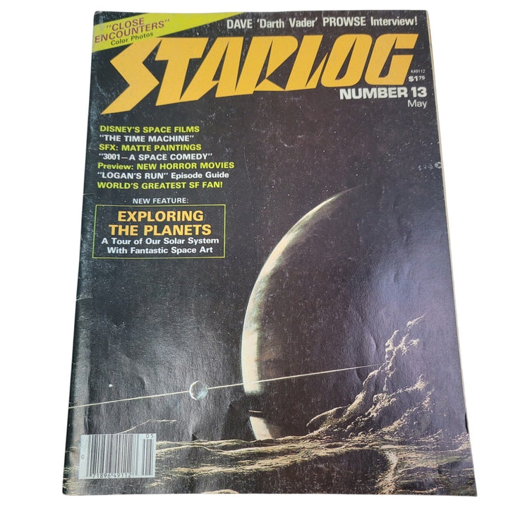 Vintage May 1978 Starlog The Magazine of the Future Number 13 Solar System Art