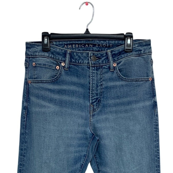 New American Eagle Mens 32X34 Airflex+ Athletic Fit Denim Blue Jeans